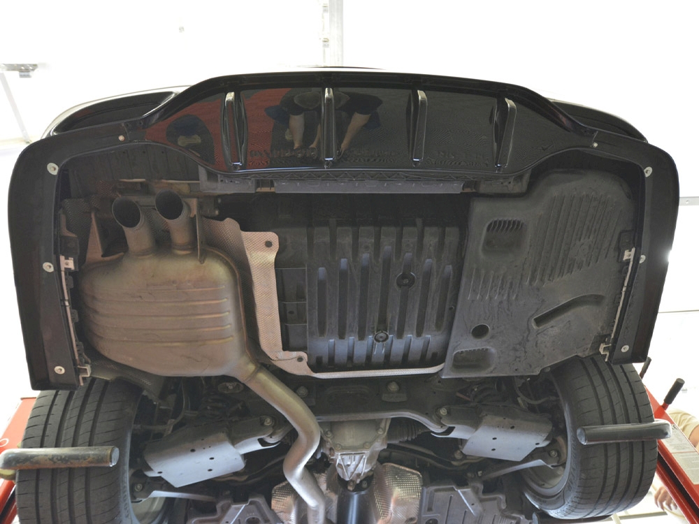 Rear Splitter (Vertical Bars) Mercedes E AMG-Line Sedan W213 Facelift