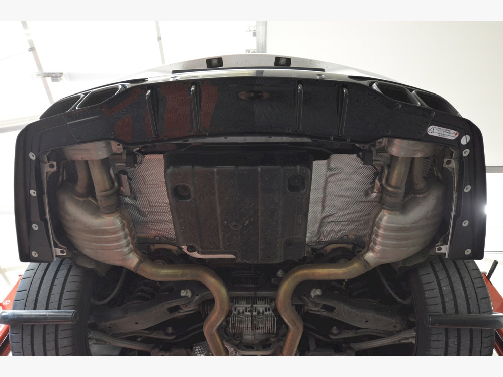 Rear Splitter (Vertical Bars) Mercedes-AMG C 63AMG Coupe AMG Aero Pack C205 Facelift