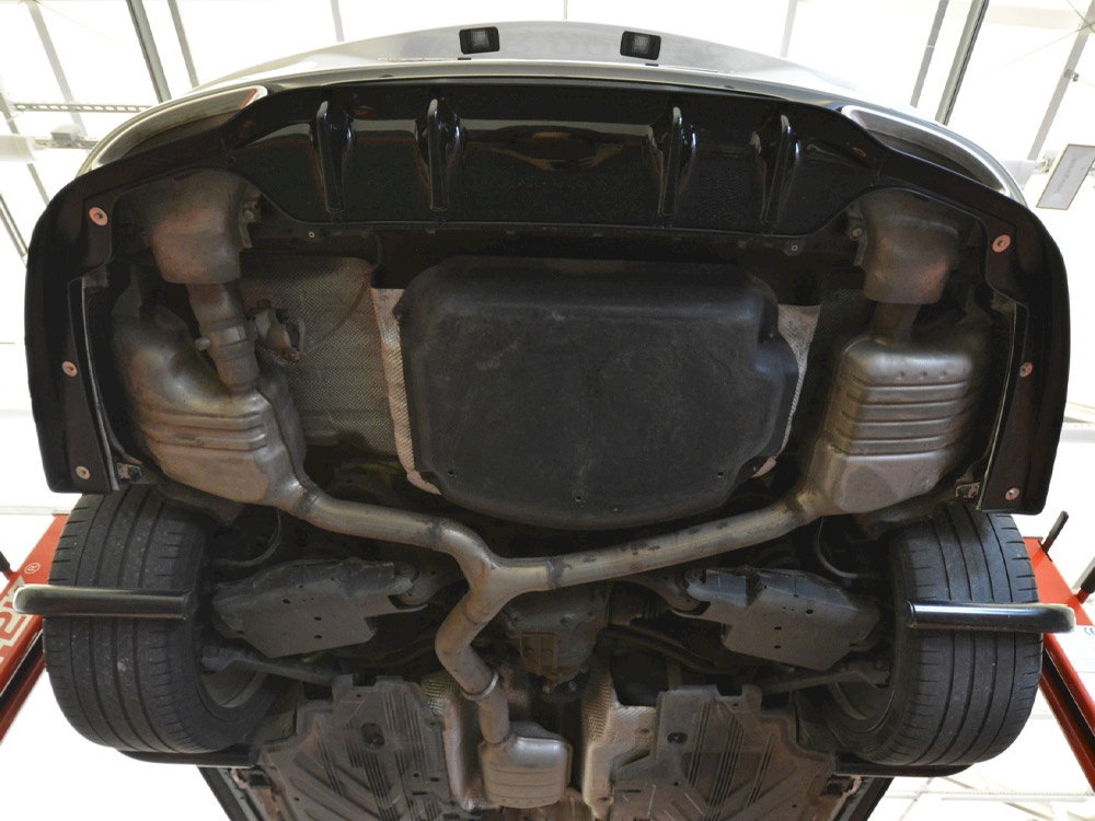 Rear Splitter (Vertical Bars) Mercedes C Coupe AMG-Line C205 Facelift