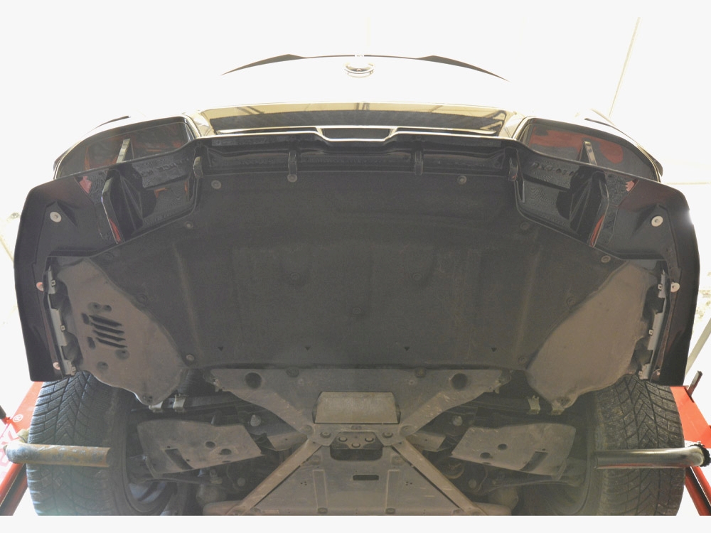 Central Rear Splitter (Vertical Bars) V.1 BMW i4 M-Pack G26