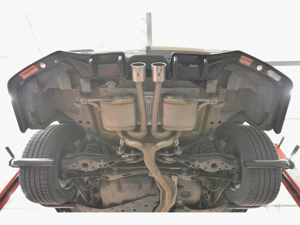 Rear Splitter V.1 (Vertical Bars) + Flaps Honda Civic Sport Mk10 Facelift