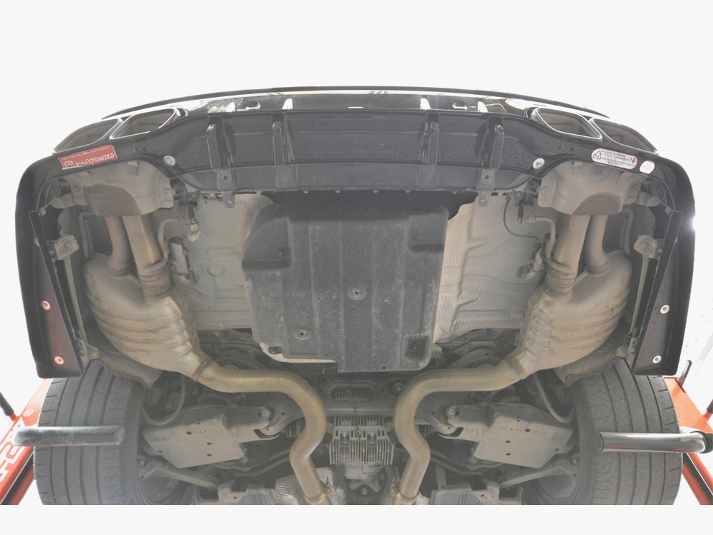 Rear Splitter (Vertical Bars) Mercedes-AMG C63 Sedan / Estate W205 Facelift