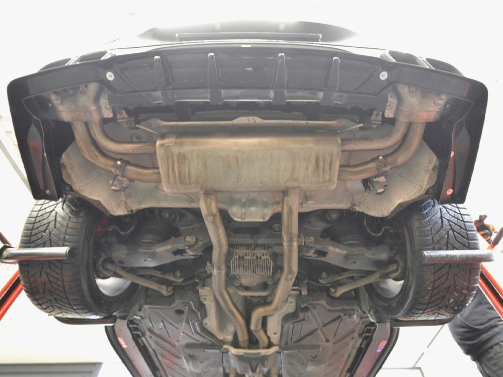 Rear Splitter (Vertical Bars) Mercedes-AMG GLC 63 Coupe C253 Facelift