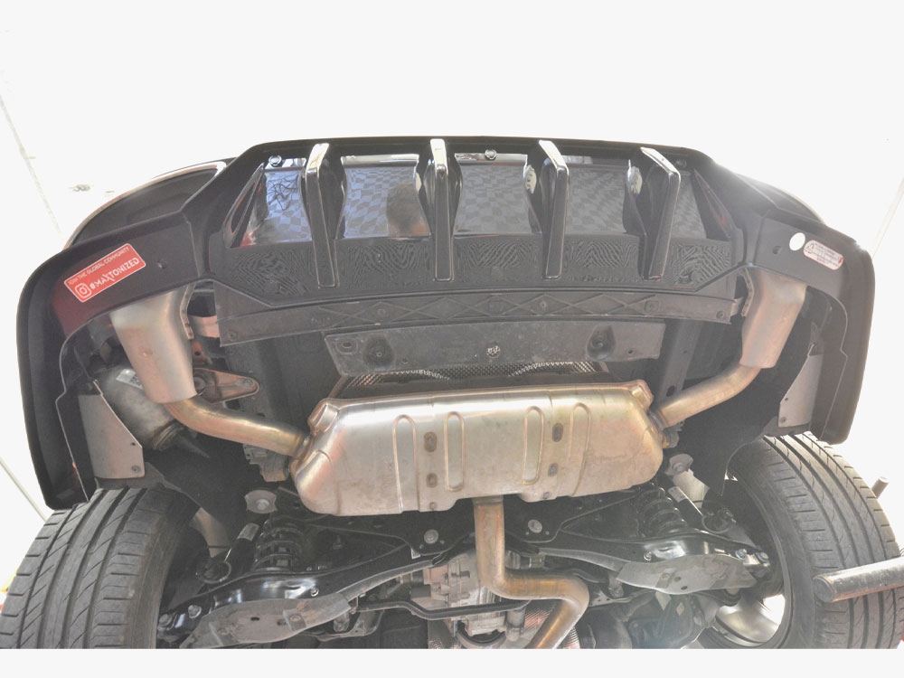 Rear Splitter (Vertical Bars) compatible with Skoda Kodiaq RS Mk1 Facelift