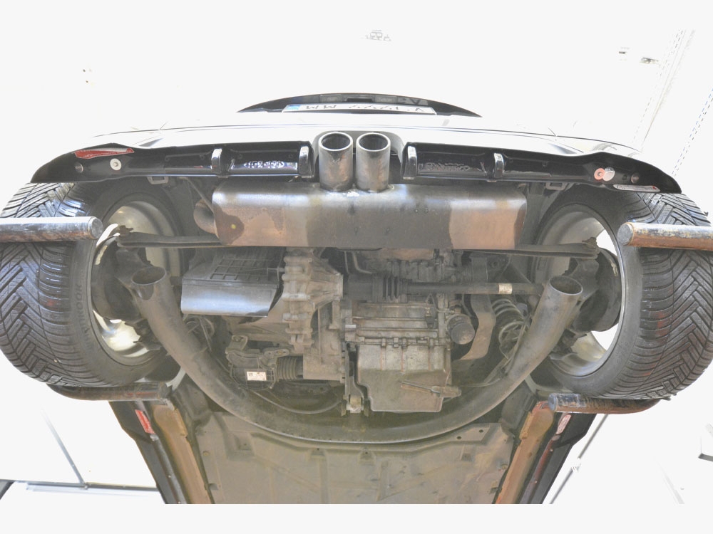 Rear Splitter (Vertical Bars) Brabus Smart Fortwo C451 Facelift