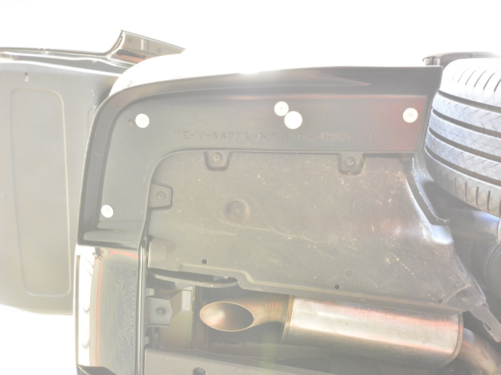 Rear Side Splitters V.3 Mercedes-Benz V-Class AMG-Line W447 Facelift