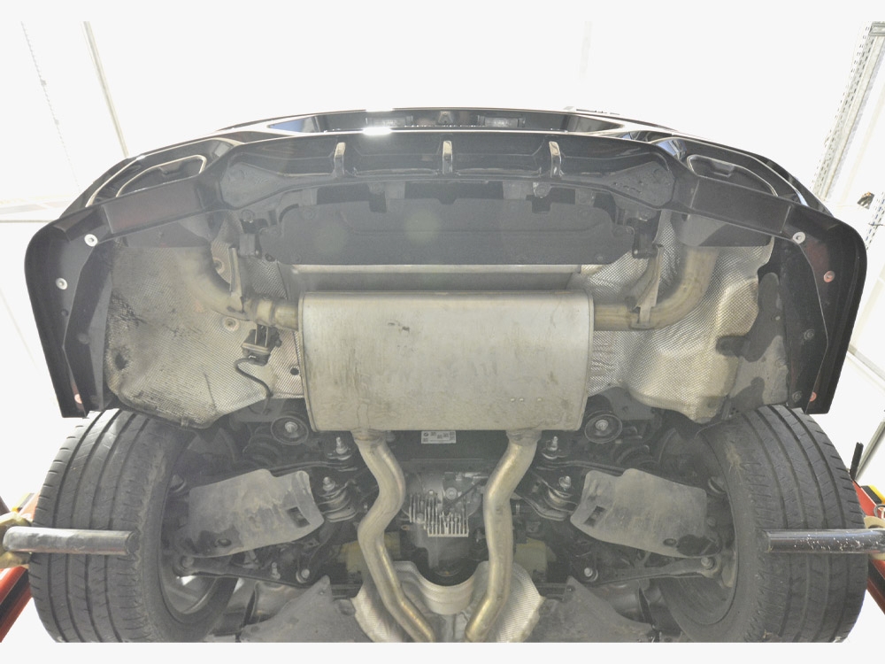 Rear Splitter (Vertical Bars) V.2 BMW X4 M-Pack G02 Facelift