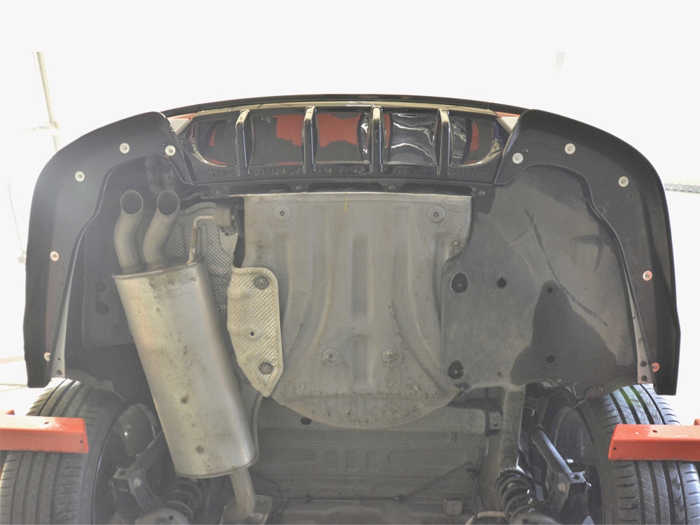 Rear Side Splitters Skoda Octavia Sportline Liftback / Estate Mk4 Facelift