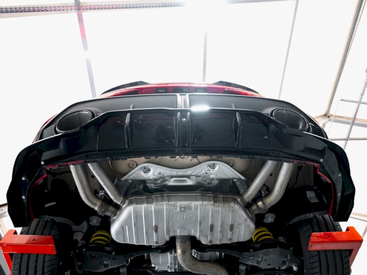 Rear Splitter (Vertical Bars) V.2 Audi RS3 Sedan 8Y Facelift