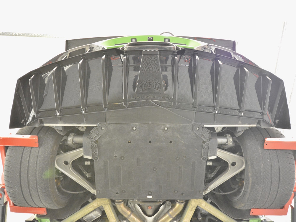 Rear Splitter (Vertical Bars) + LED Mercedes-AMG GT R C190 Facelift