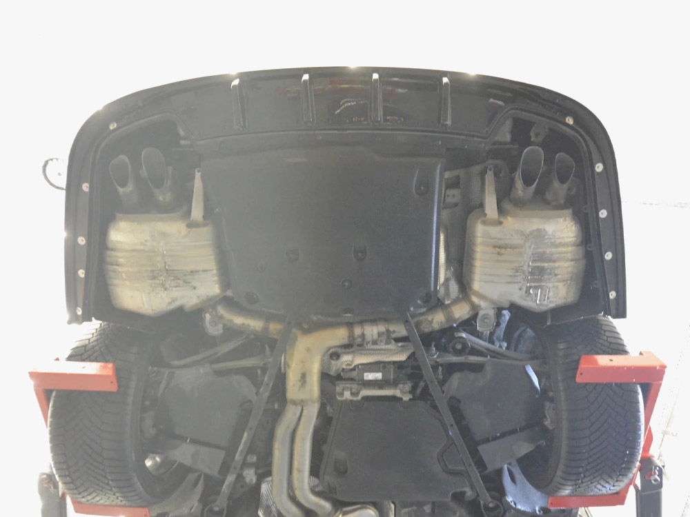 Rear Splitter (Vertical Bars) Audi A8 S-Line Long D5 Facelift