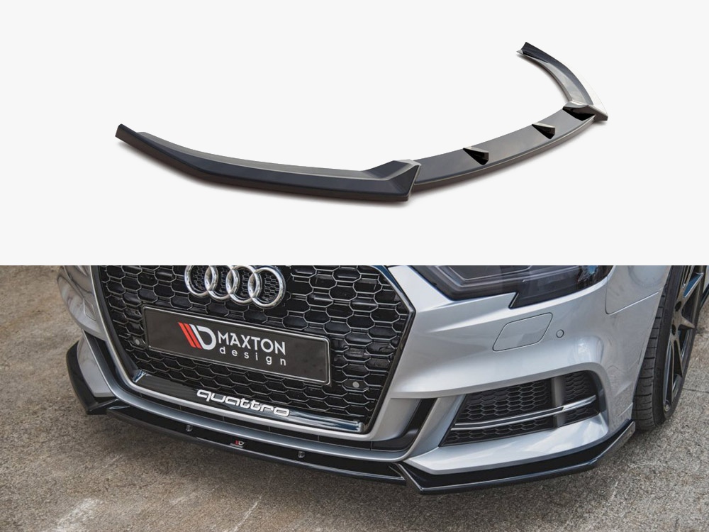 Front Splitter V.3 Audi S3 / A3 S-Line 8V Facelift Sedan (2016-2020) - 1 