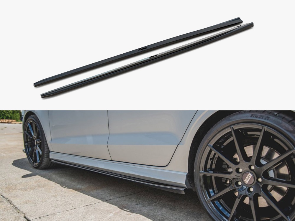 Side Skirts Diffusers V.2 Audi S3 Sedan 8V Facelift (2016-2020) - 1 