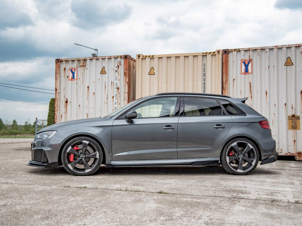 Street PRO Side Skirts Diffusers + Flaps Audi RS3 8V Sportback - 2 