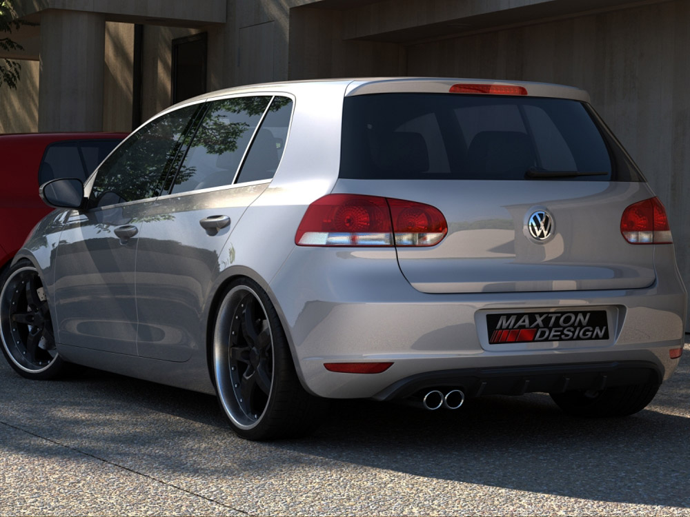 Rear Valance VW Golf VI With 1 Exhaust HOLE - 1 