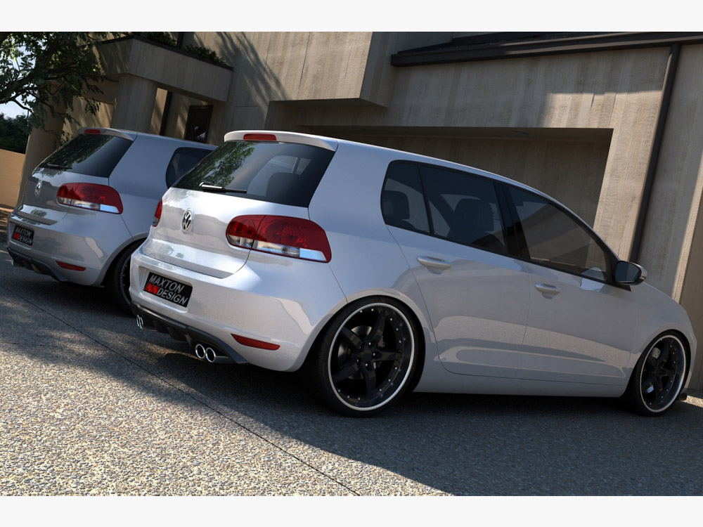 Rear Valance VW Golf VI With 2 Exhaust HOLE  - 1 