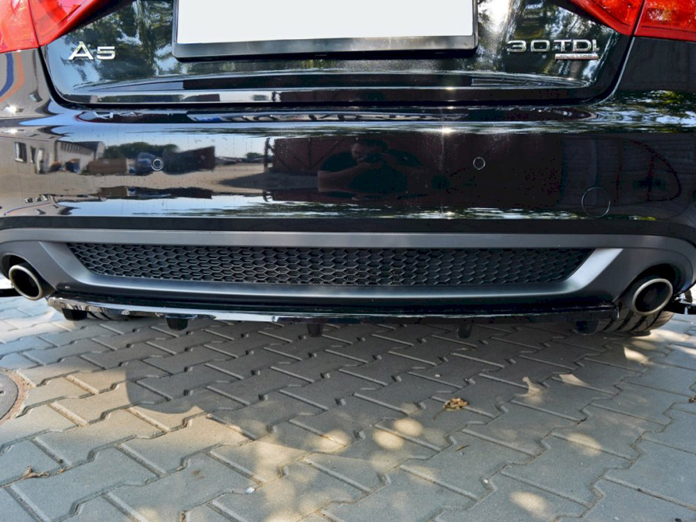 Central Rear Splitter (Vertical Bars) Audi A5 S-Line 8T - 3 