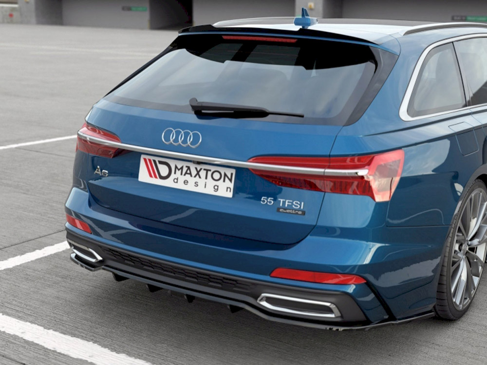 Central Rear Splitter (Vertical Bars) Audi A6 S-Line C8 - 2 