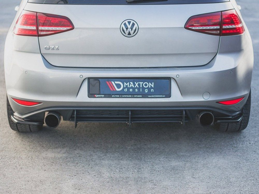 Rear Side Splitters V2 VW Golf 7 GTI (2013-2016) CARBON LOOK - 3 