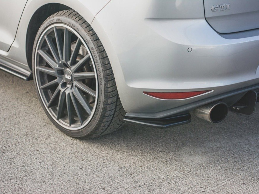 Rear Side Splitters V2 VW Golf 7 GTI (2013-2016) CARBON LOOK - 4 