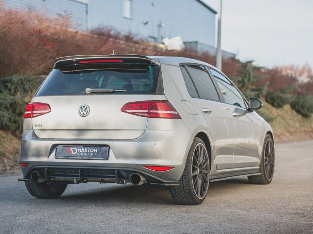 Rear Side Splitters V2 VW Golf 7 GTI (2013-2016) CARBON LOOK - 2 