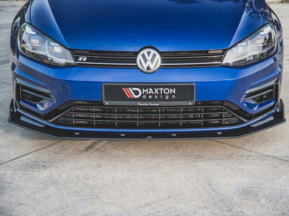 Maxton Racing Front Splitter V.2 VW Golf 7 R / R-Line Facelift - Maxton ...
