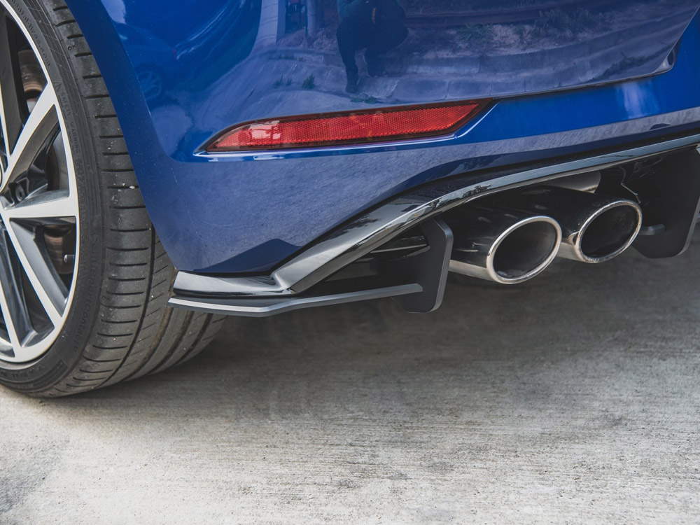 Street PRO Rear Side Splitters Volkswagen Golf R Mk7 Facelift - 4 