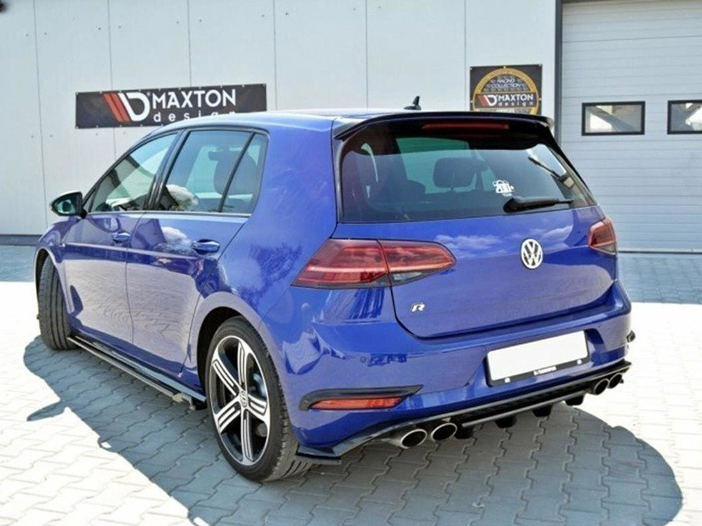 Rear Splitter Volkswagen Golf R Mk7 Facelift - Carbon Look - 2 