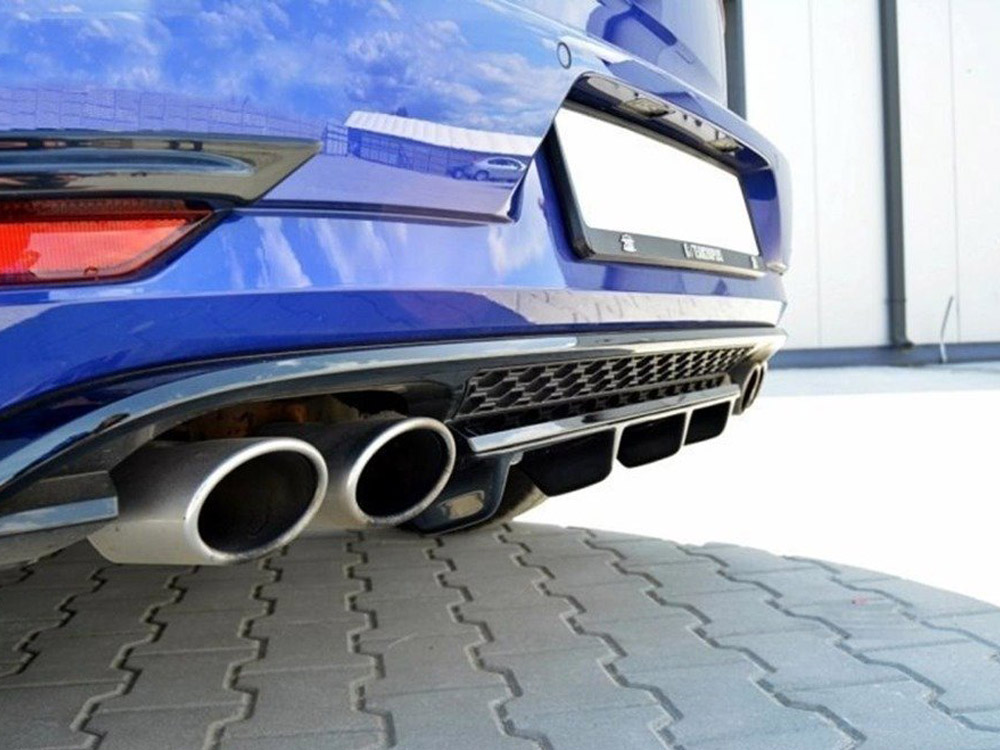 Rear Splitter Volkswagen Golf R Mk7 Facelift - Carbon Look - 4 