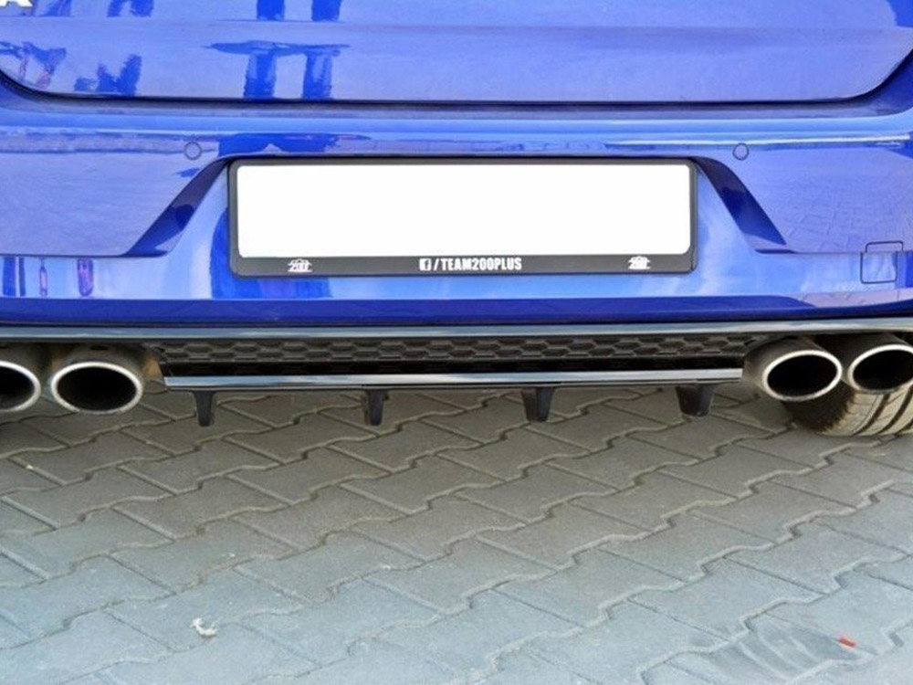 Rear Splitter Volkswagen Golf R Mk7 Facelift - Carbon Look - 3 