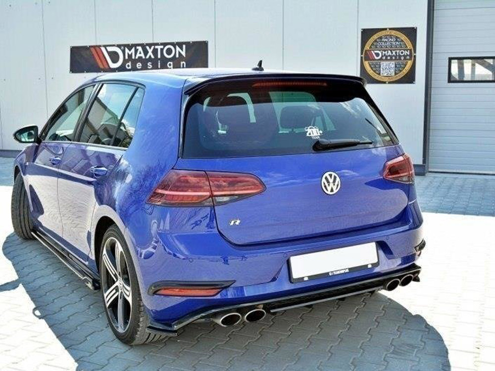 Rear Frames For Lights VW Golf 7 R / R-Line Facelift - Carbon Look - 4 