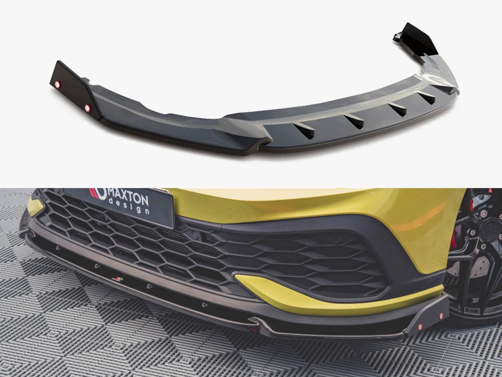 Front Splitter V.1 + Flaps VW Golf 8 GTI Clubsport - 1 