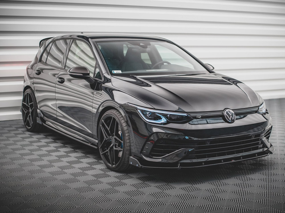 Front Splitter V.2 + Flaps VW Golf R Mk8 - 2 