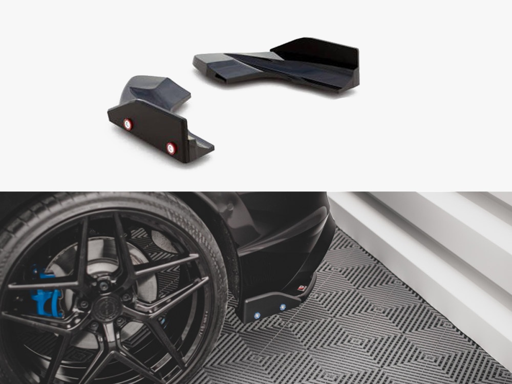 Rear Side Splitters V.2 + Flaps VW Golf R Mk8 - 1 