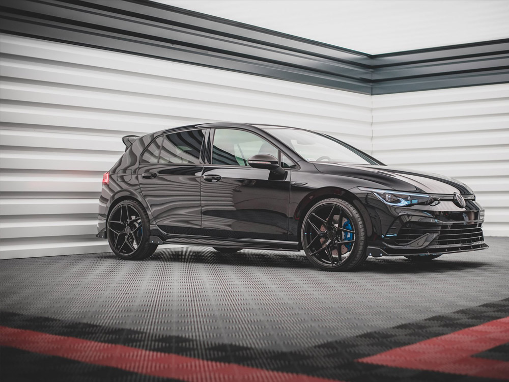 Rear Side Splitters V.2 + Flaps VW Golf R Mk8 - 2 