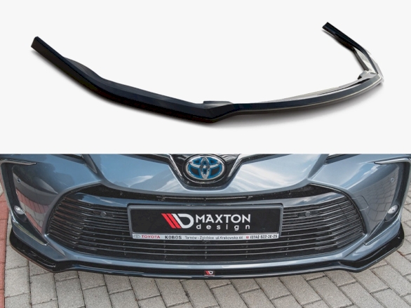 thumbnail image 2 of Carbon Fiber Look Front Lip Side Skirt Rear Splitter Kit For 2020-2022 Toyota Corolla SE Sedan 2 of 3