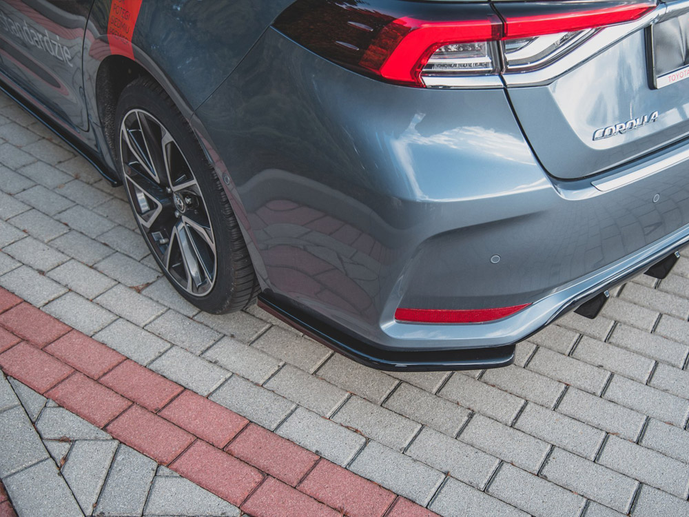 Rear Side Splitters Toyota Corolla Mk12 Sedan - Textured - 3 