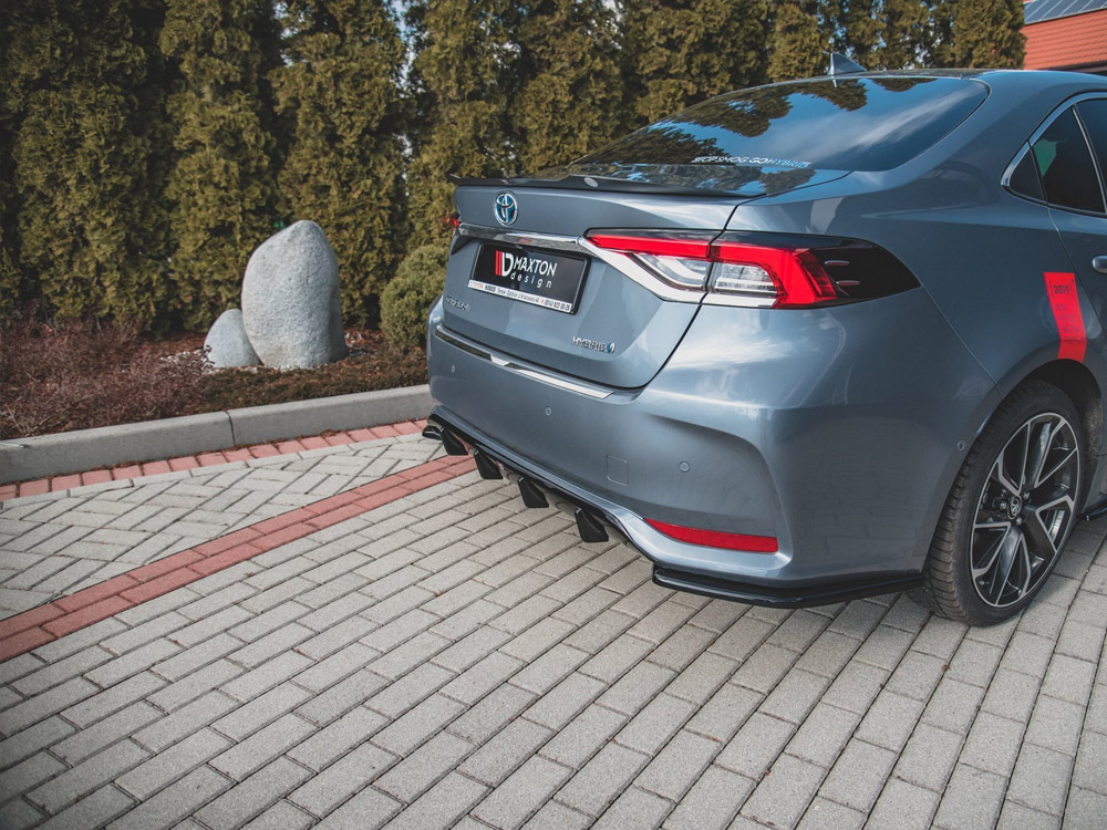 Rear Side Splitters Toyota Corolla Mk12 Sedan - Textured - 4 