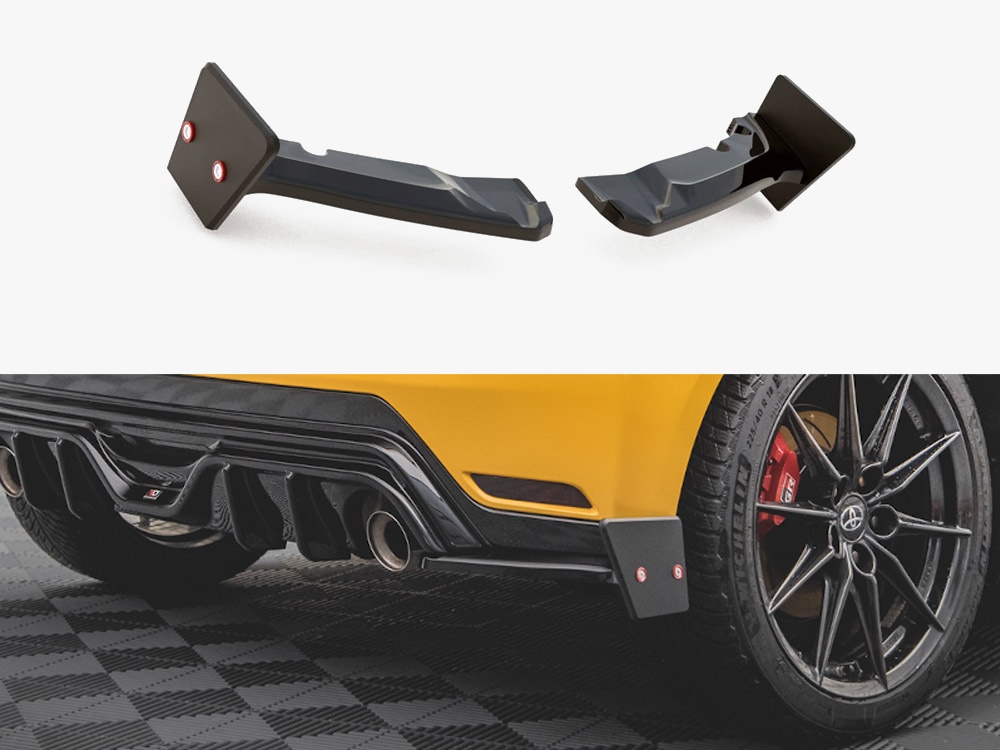 Rear Side Splitters V.4 + Flaps Toyota GR Yaris Mk4 - 1 