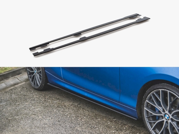 Jupes Latérales Carbone Look Pour BMW F20 F21 2011-2019 – Kit Extension Bas De Caisse M Performance Style