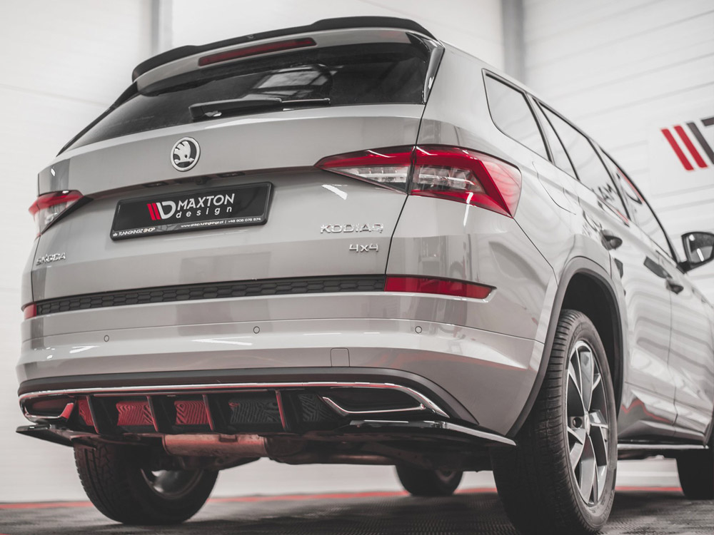 Rear Valance Skoda Kodiaq Mk1 Sportline - Carbon Look - 2 