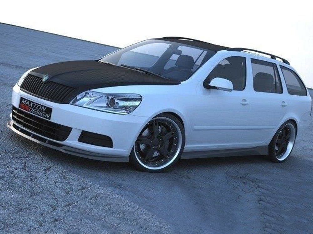 Front Splitter Octavia 2 Facelift Model, Standard Bumper - 1 