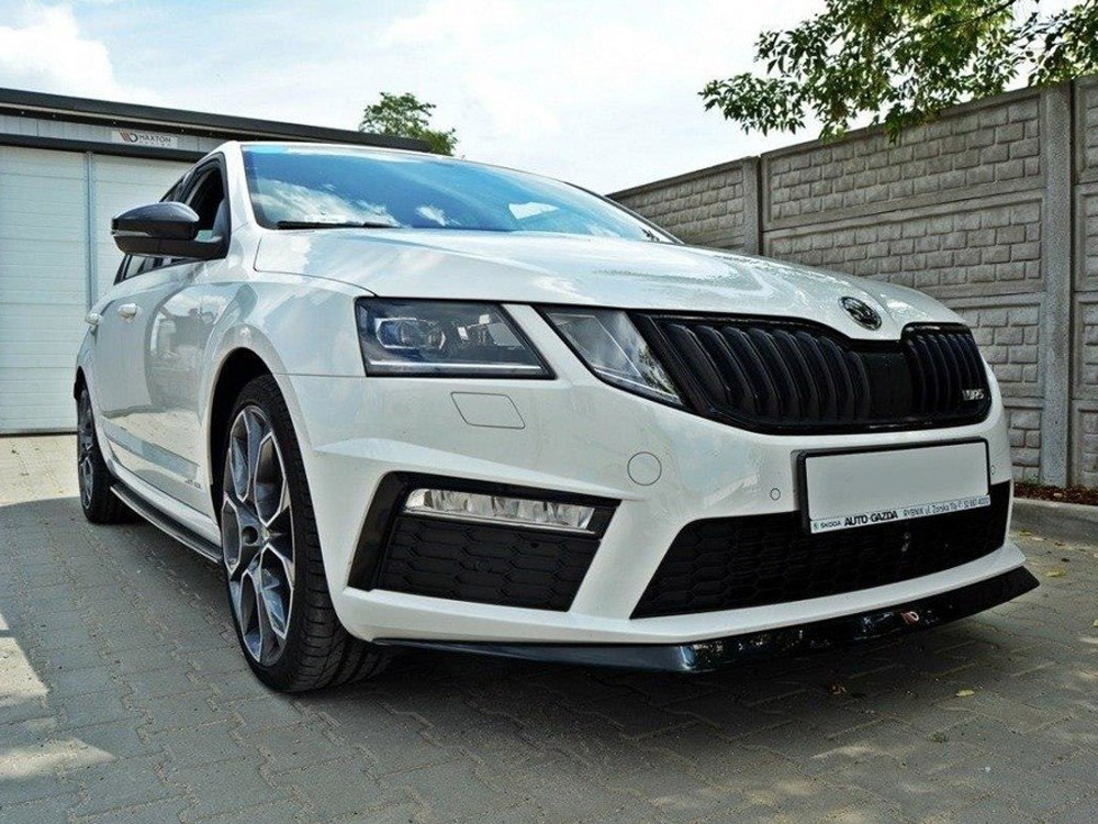 Front Splitter V.2 Skoda Octavia MK3 VRS/ MK3.5 VRS - Maxton Design UK