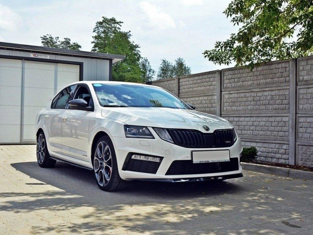 Front Splitter V.2 Skoda Octavia MK3 VRS (2013-2016) - Carbon Look - 2 
