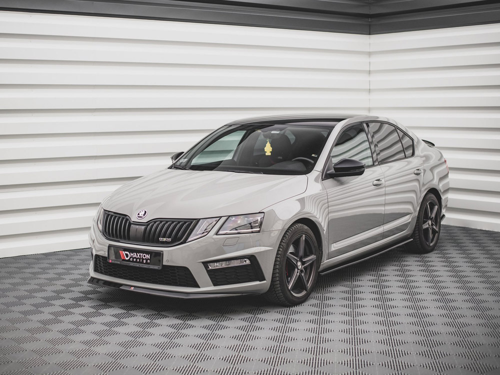 Front Splitter V.1 Skoda Octavia RS MK3 Facelift (2016-2019) - Carbon Look - 2 
