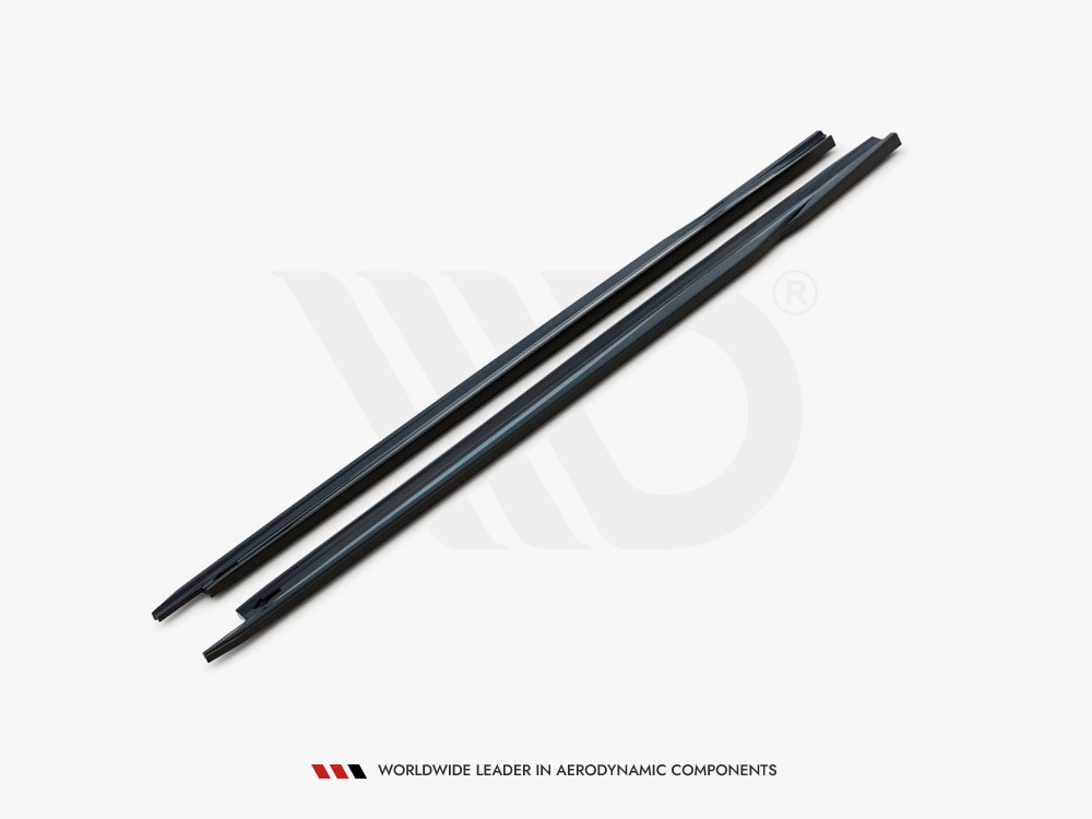 Side Skirts Diffusers V.2 Skoda Octavia Mk4 - Carbon Look - 5 