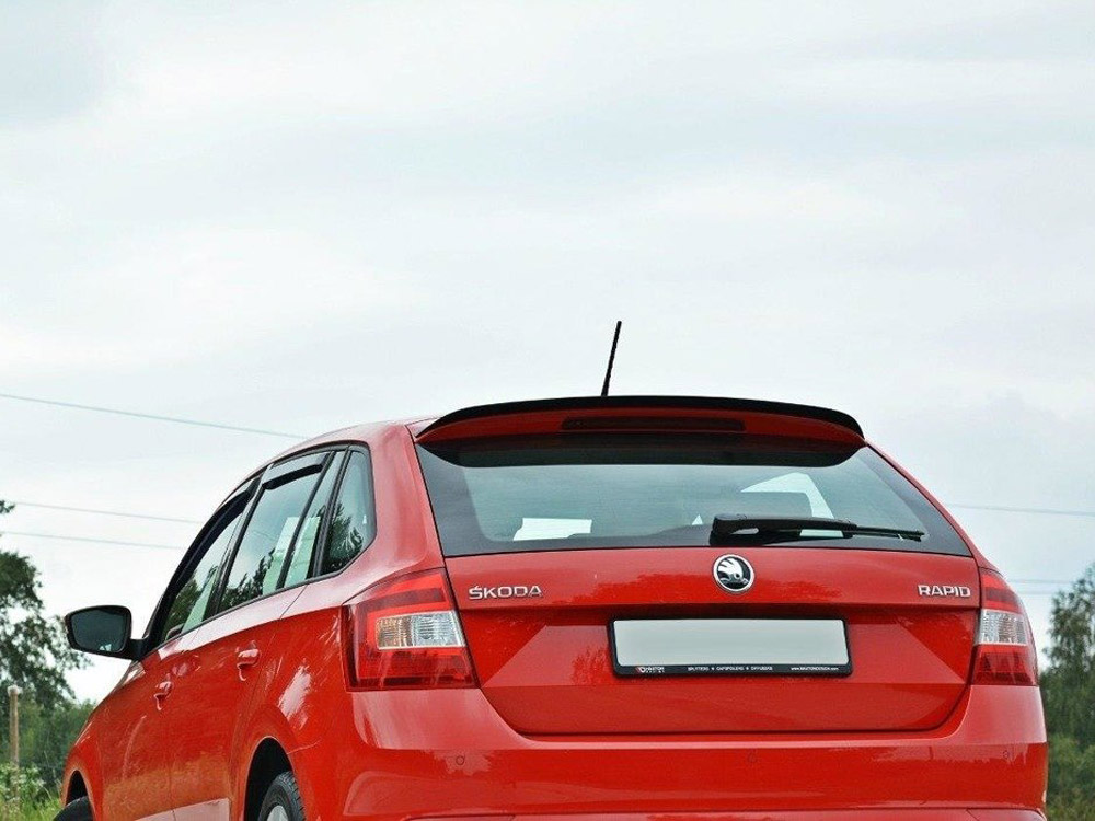 Spoiler CAP Skoda Rapid Spaceback - Carbon Look - 2 