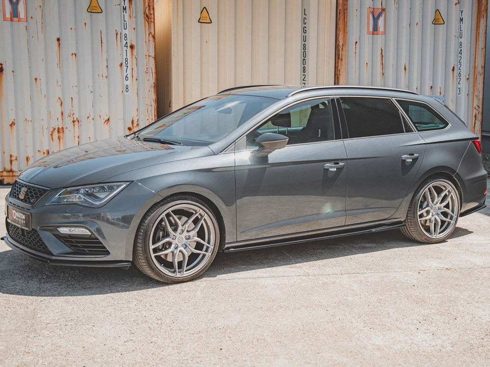 Side Skirts Diffusers V.5 Seat Leon Mk3 Cupra / FR Facelift - 2 