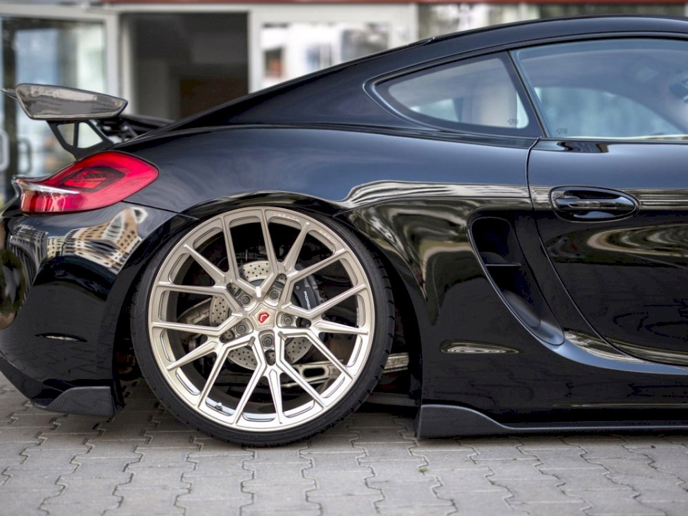 Rear Side Splitters Porsche Cayman MK2 981C (2013-) - 1 