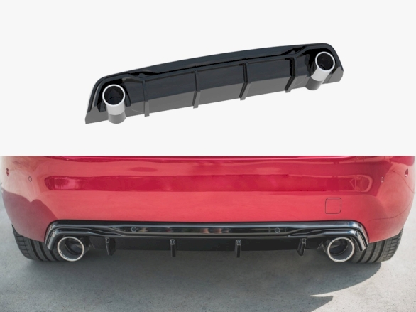 Rear Valance + Exhaust Ends Imitation Peugeot 308 GT Mk2 Facelift